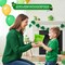 4E's Novelty 170 Pcs St. Patrick's Day Shamrock Candy Bulk 2LB, Artificial Peppermint Flavored Green Shamrock Jelly, Cute and Fun St Patty's Day Gummies, Party Favors and Saint Patricks Day Treats